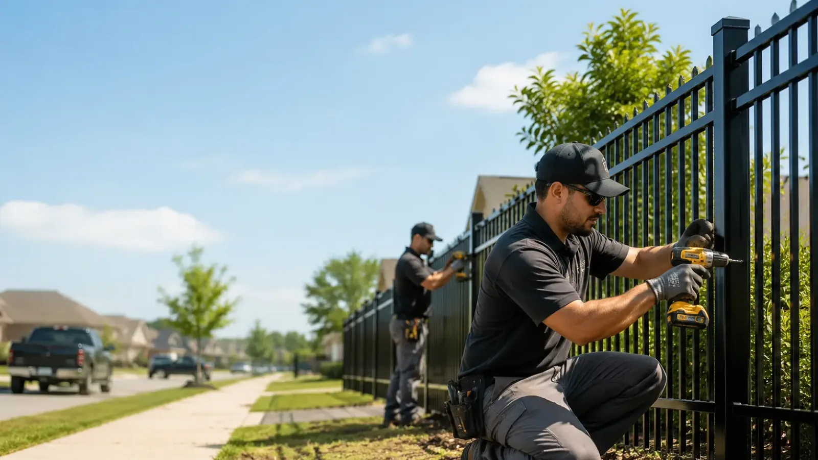 Metal Fence Installation in Marietta, TX